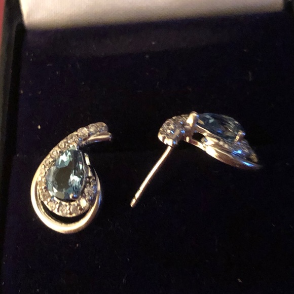 NWOT London Blue Topaz Earrings - Picture 3 of 3